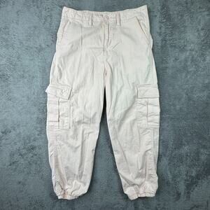 Levis Cargo Pants Women 31 Pink Baggy Loose Fit High Rise Utility Taper Joggers